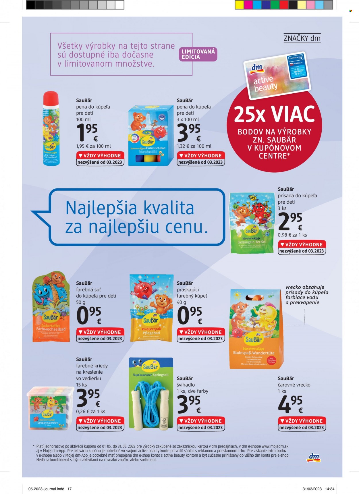 Leták dm drogerie - 1.5.2023 - 31.5.2023. Strana 17