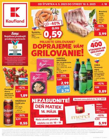 Leták Kaufland - 4.5.2023 - 10.5.2023.