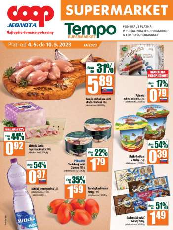 Leták COOP Jednota - 4.5.2023 - 10.5.2023.