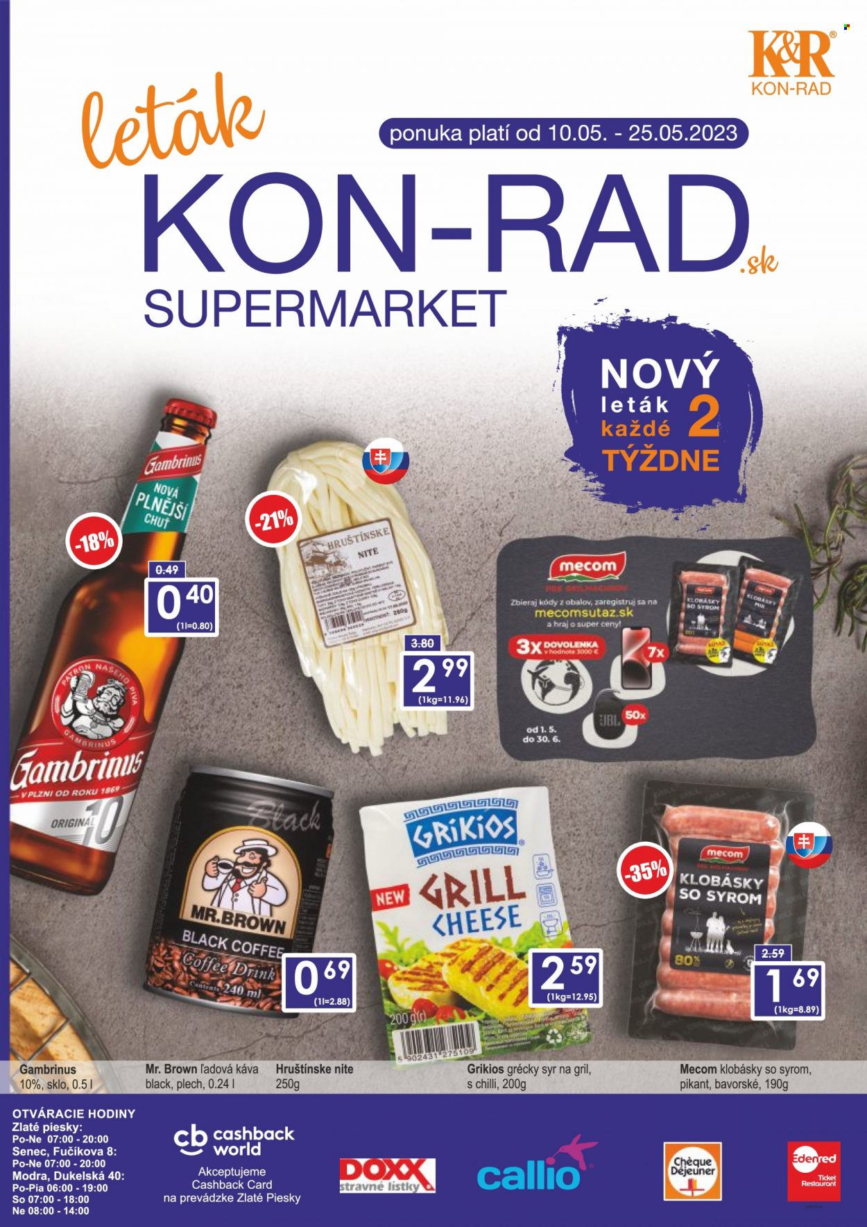 Leták KON-RAD - 10.5.2023 - 25.5.2023. Strana 1