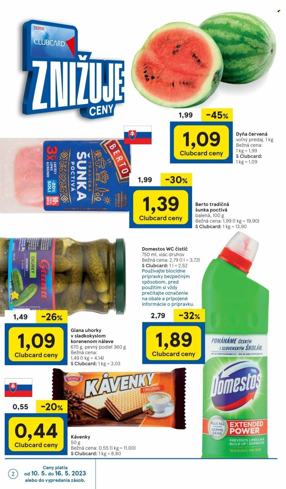 Leták TESCO supermarket - 10.5.2023 - 16.5.2023. Strana 2