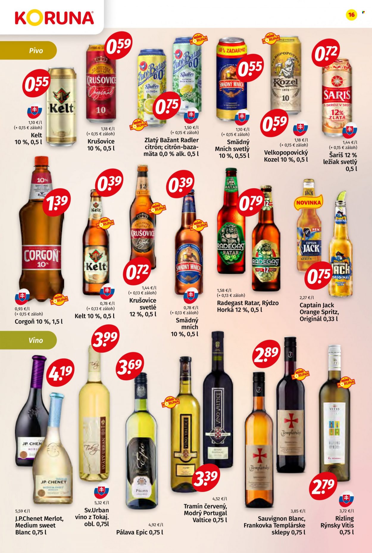 Leták Potraviny KORUNA - 12.5.2023 - 24.5.2023. Strana 16