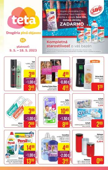 Leták Teta drogerie - 9.5.2023 - 18.5.2023.