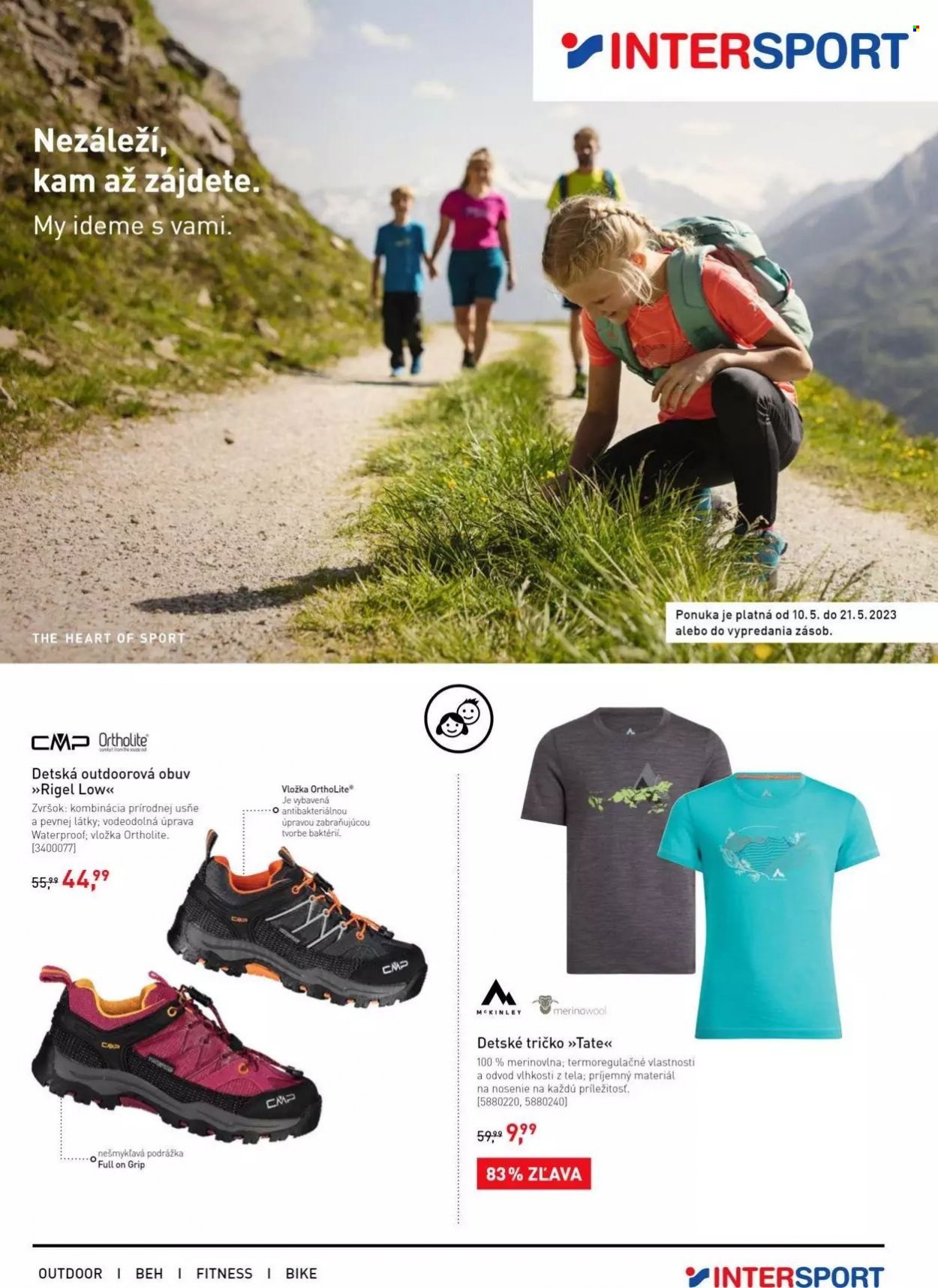 Leták Intersport - 10.5.2023 - 21.5.2023. Strana 1