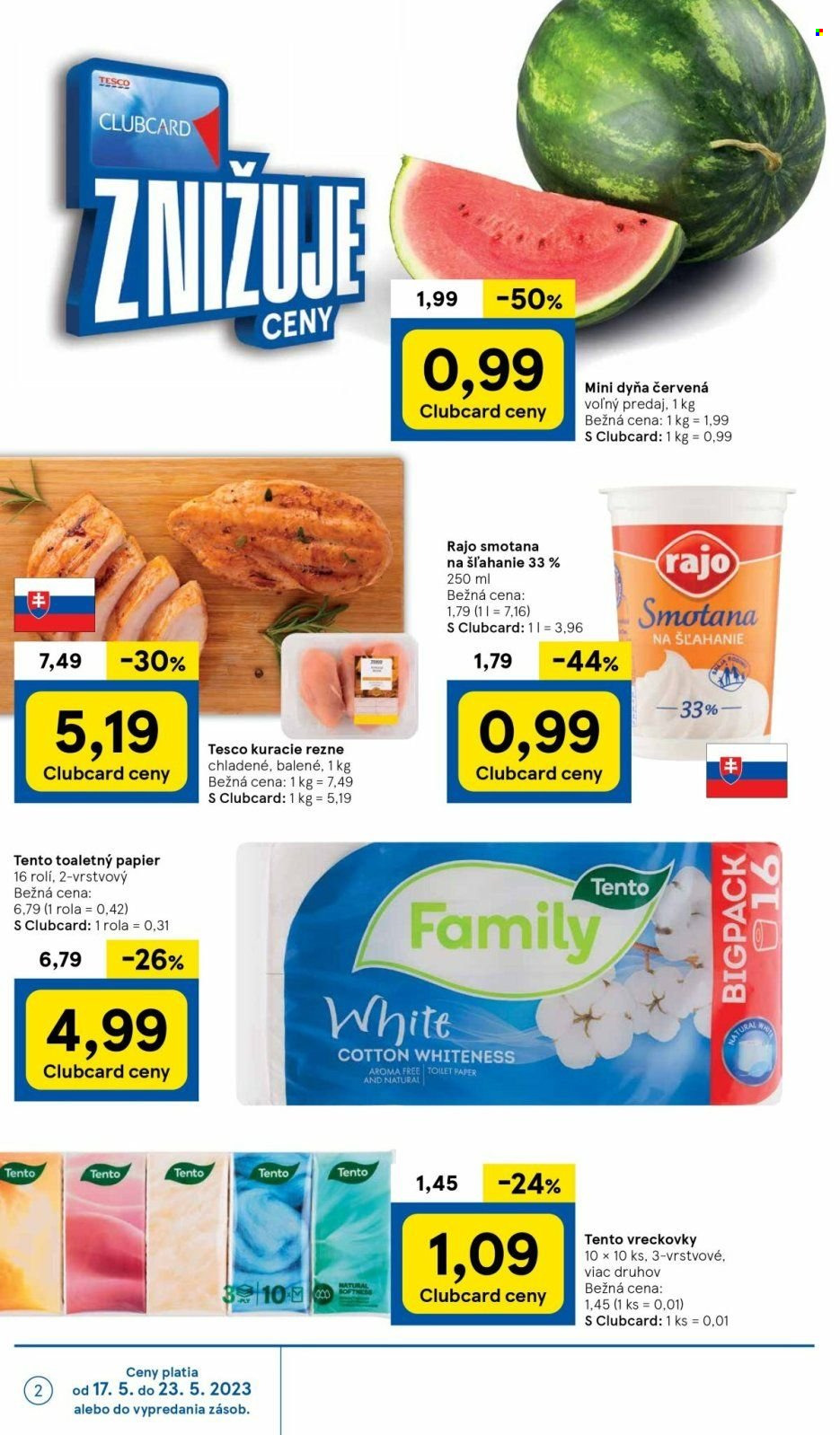 Leták TESCO supermarket - 17.5.2023 - 23.5.2023. Strana 2