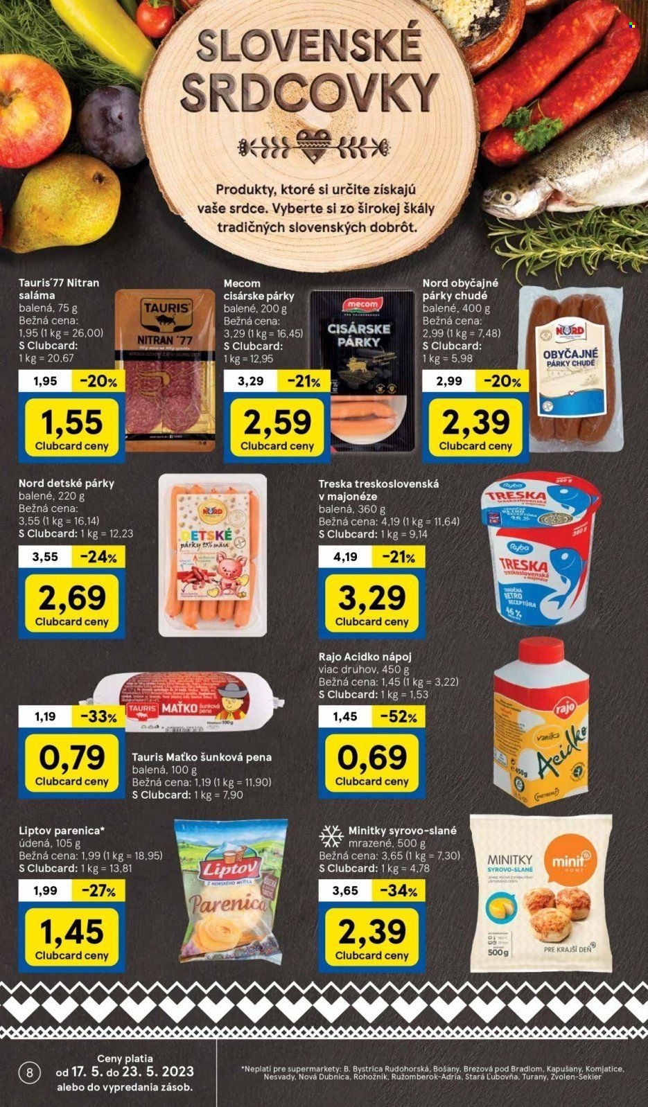 Leták TESCO supermarket - 17.5.2023 - 23.5.2023. Strana 8