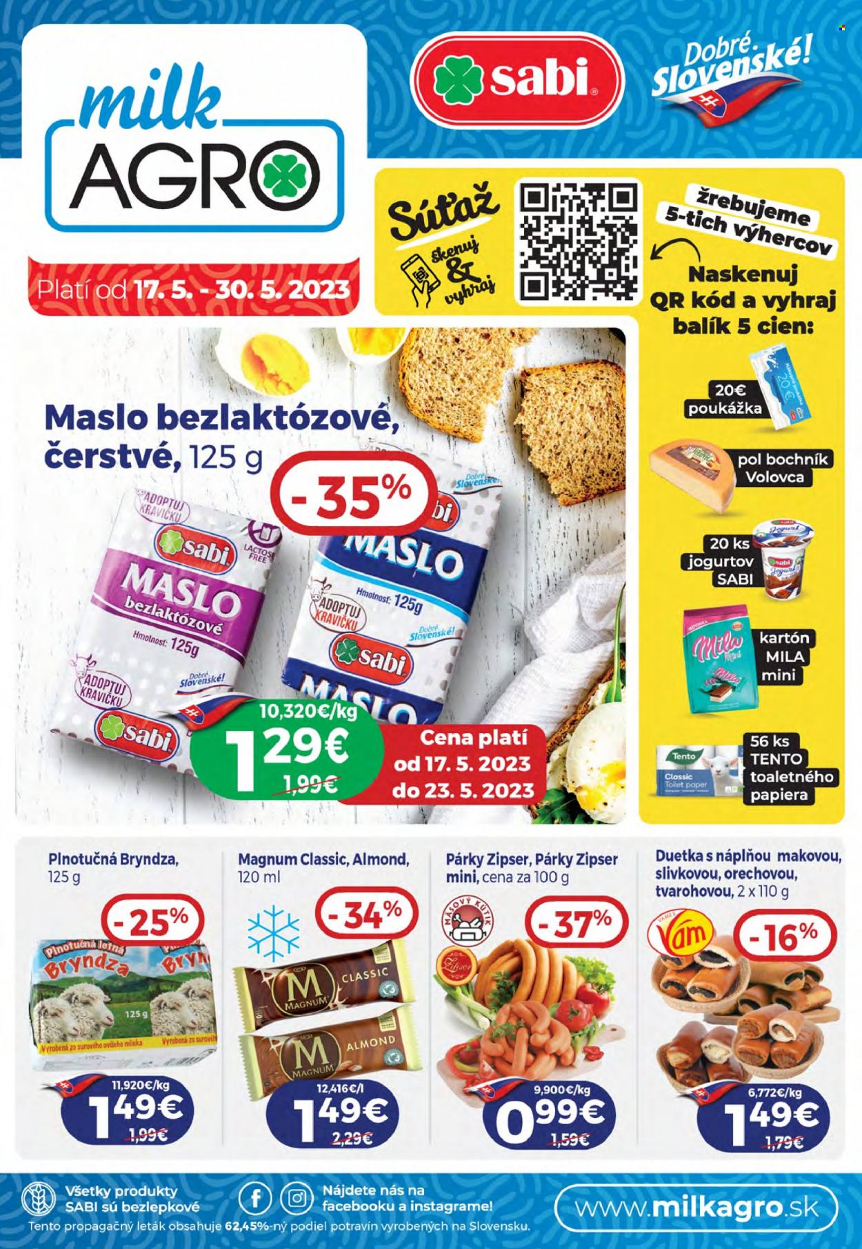 Leták Milk AGRO - 17.5.2023 - 30.5.2023. Strana 1