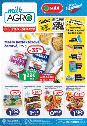 Leták Milk AGRO - 17.5.2023 - 30.5.2023.
