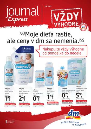 Leták dm drogerie - 1.5.2023 - 31.5.2023.