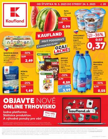 Leták Kaufland - 18.5.2023 - 24.5.2023.