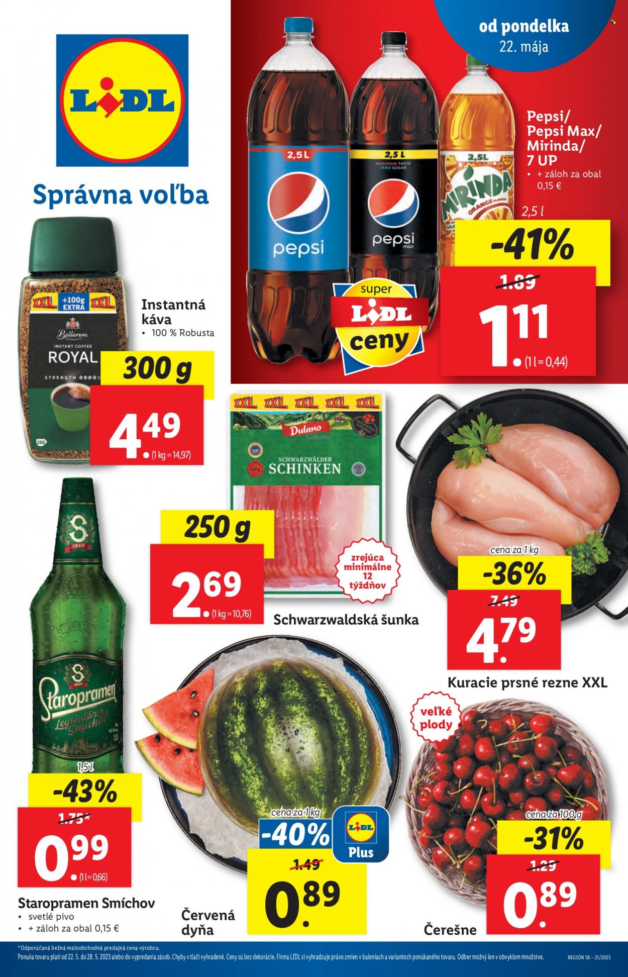 Leták Lidl - 22.5.2023 - 28.5.2023. Strana 1