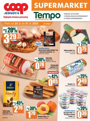 Leták COOP Jednota - 25.5.2023 - 31.5.2023.