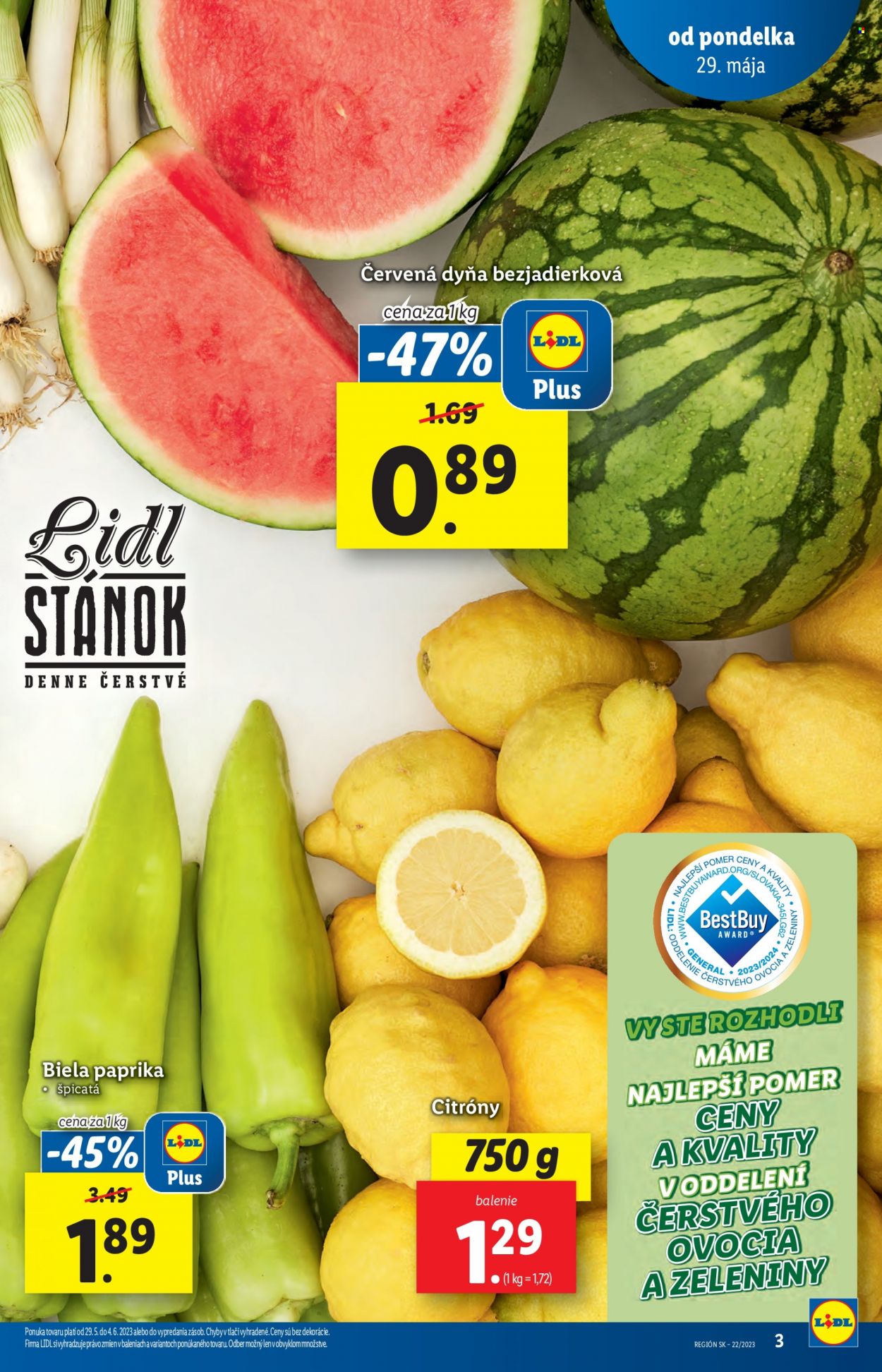 Leták Lidl - 29.5.2023 - 4.6.2023. Strana 3