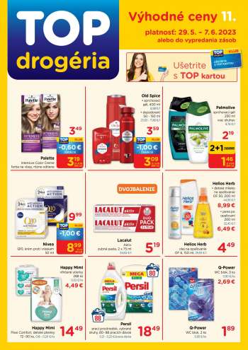 Leták TOP drogéria - 29.5.2023 - 7.6.2023.