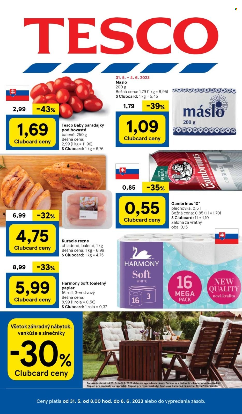 Leták TESCO - 31.5.2023 - 6.6.2023. Strana 1