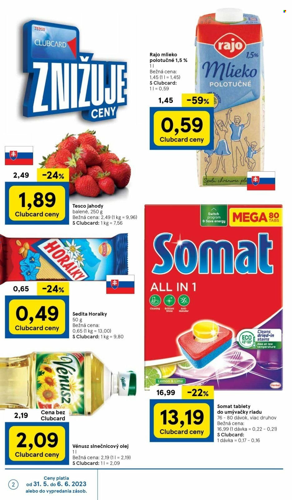 Leták TESCO supermarket - 31.5.2023 - 6.6.2023. Strana 2