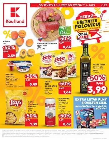 Leták Kaufland - 1.6.2023 - 7.6.2023.
