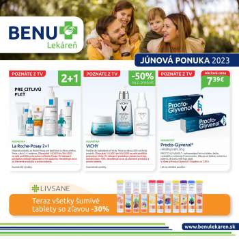 Leták BENU Lekáreň - 1.6.2023 - 30.6.2023.