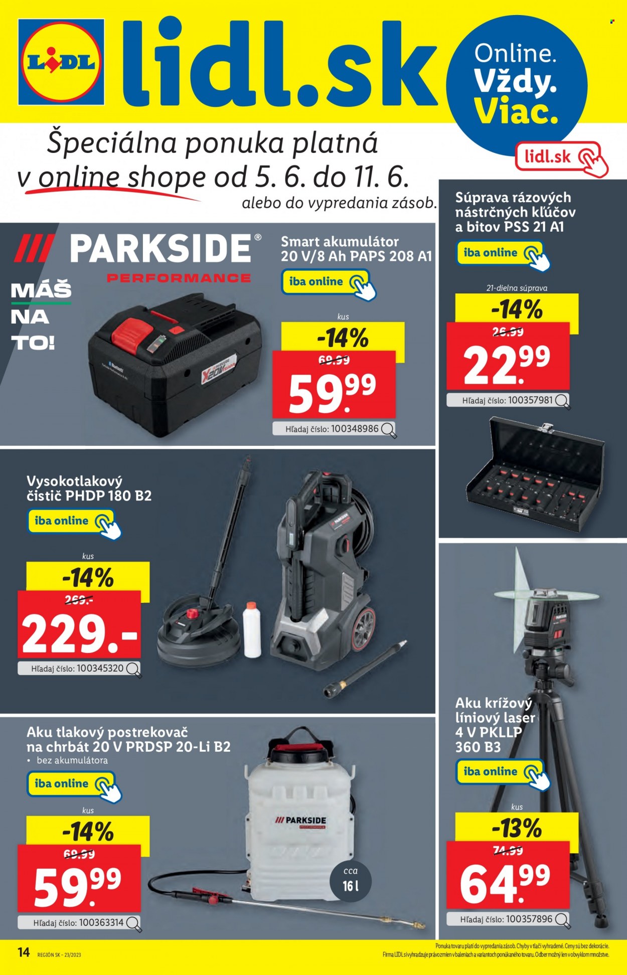 Leták Lidl - 5.6.2023 - 11.6.2023. Strana 14