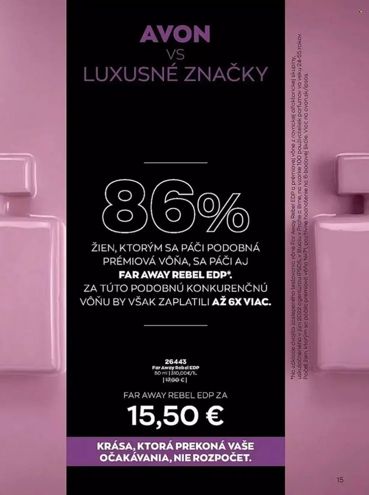 Leták Avon - 1.6.2023 - 30.6.2023. Strana 15