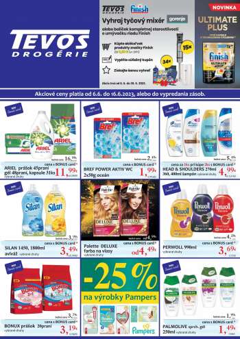 Leták Tevos Drogérie - 6.6.2023 - 16.6.2023.