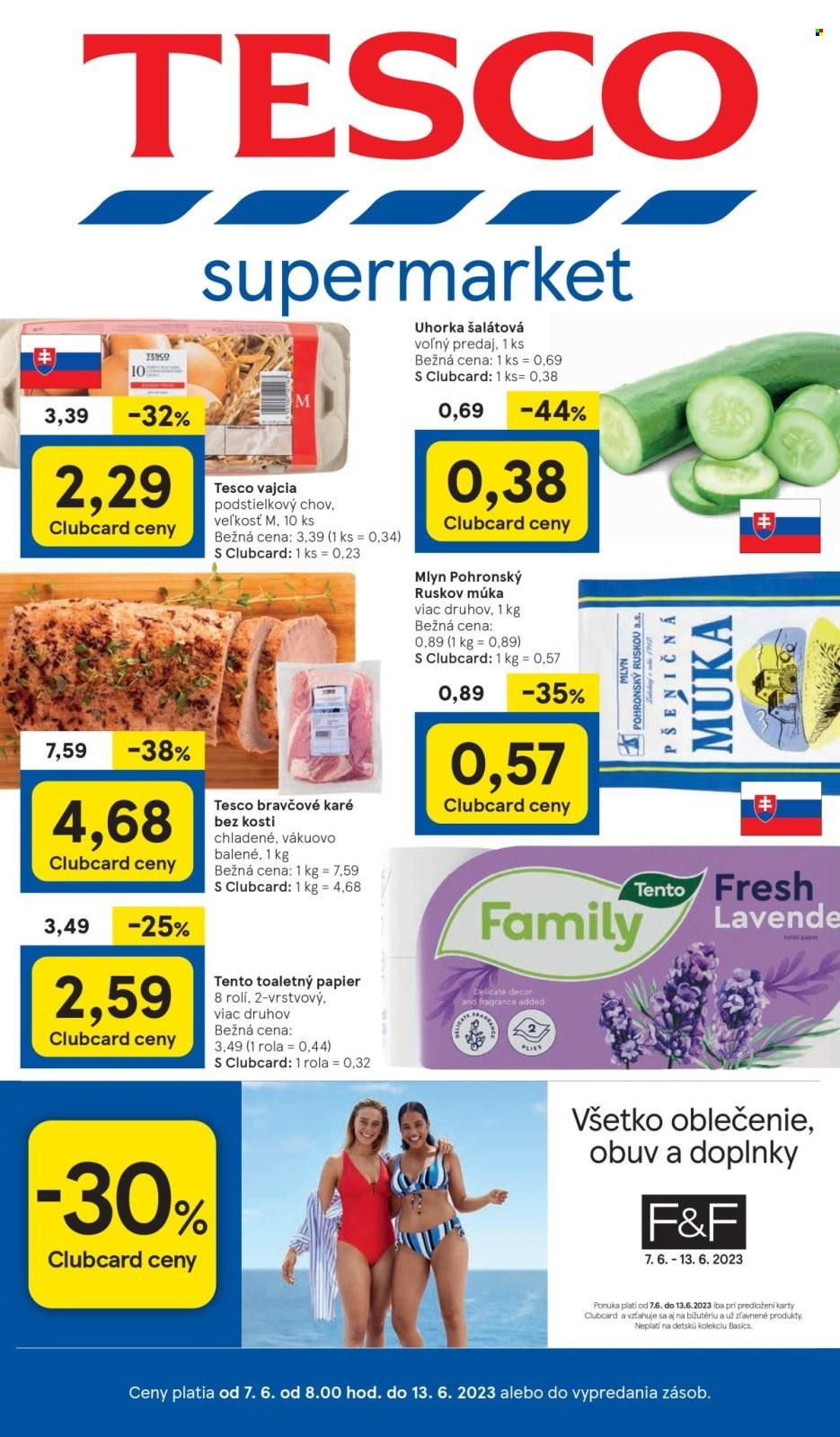 Leták TESCO supermarket - 7.6.2023 - 13.6.2023. Strana 1