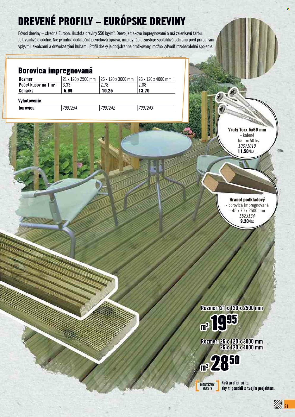Leták Hornbach. Strana 21