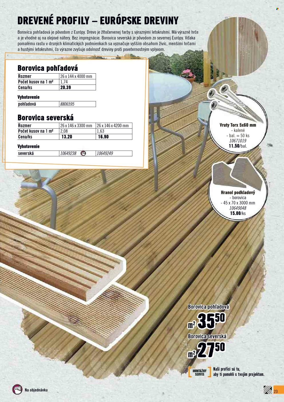 Leták Hornbach. Strana 23