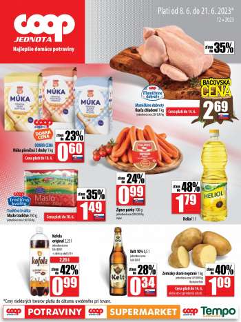 Leták COOP Jednota - 8.6.2023 - 21.6.2023.