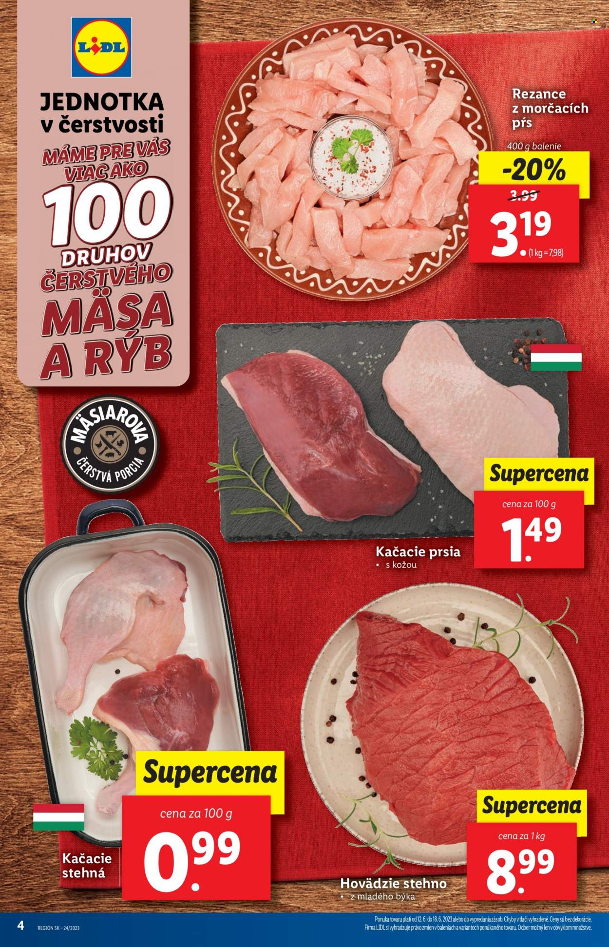 Leták Lidl - 12.6.2023 - 18.6.2023. Strana 4