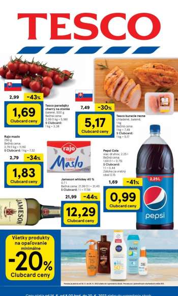 Leták TESCO - 14.6.2023 - 20.6.2023.
