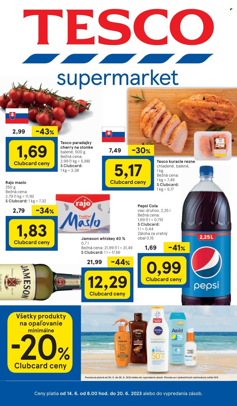 Leták TESCO supermarket - 14.6.2023 - 20.6.2023. Strana 1