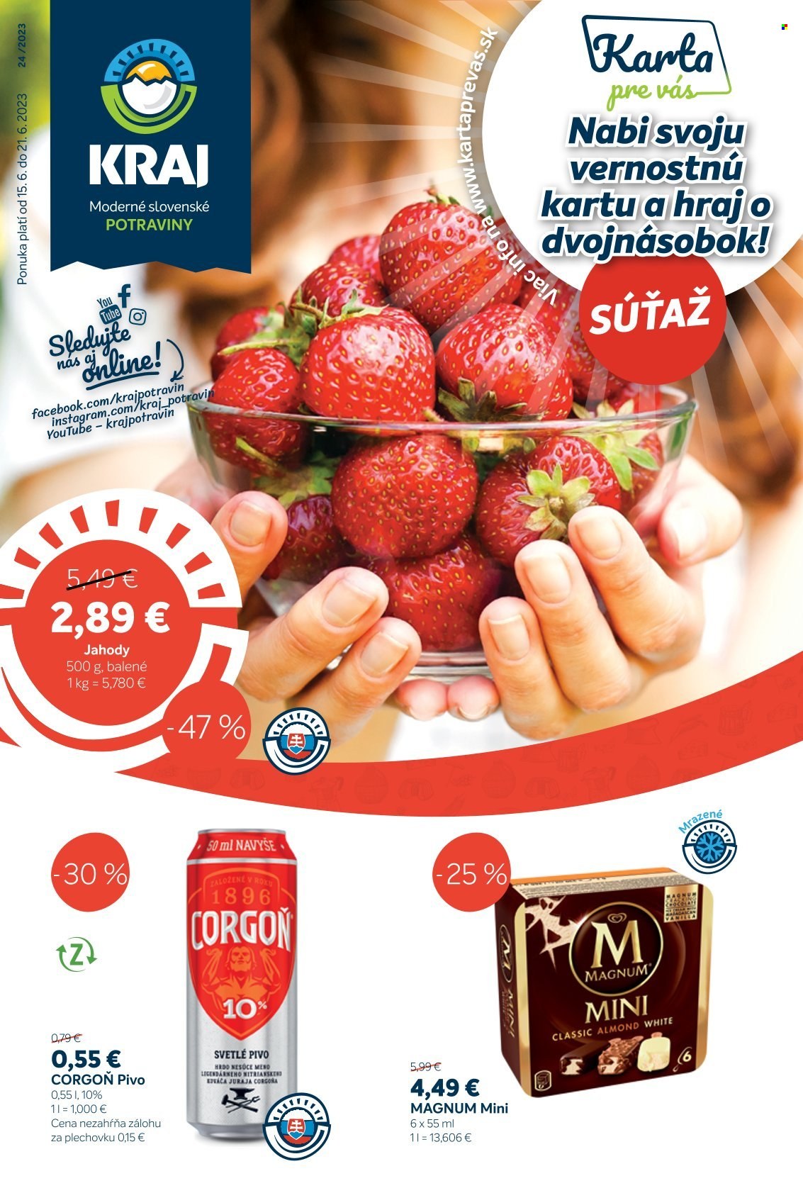 Leták Kraj - 15.6.2023 - 21.6.2023. Strana 1