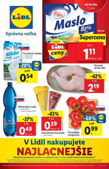 Leták Lidl - 15.6.2023 - 18.6.2023.
