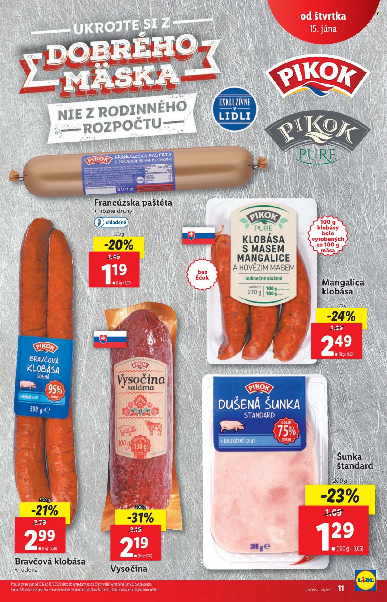 Leták Lidl - 15.6.2023 - 18.6.2023. Strana 11