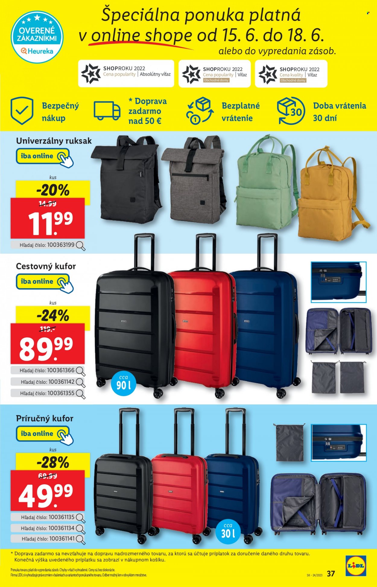 Leták Lidl - 15.6.2023 - 18.6.2023. Strana 37