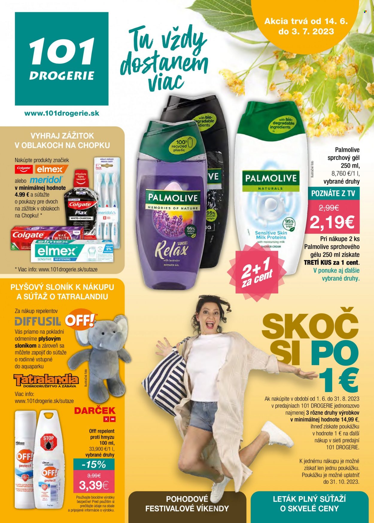 Leták 101 Drogerie - 14.6.2023 - 3.7.2023. Strana 1