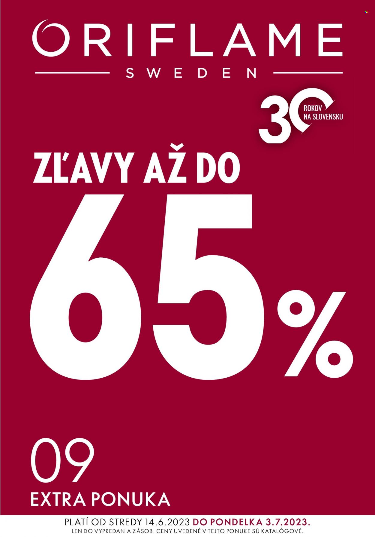 Leták Oriflame - 14.6.2023 - 3.7.2023. Strana 1