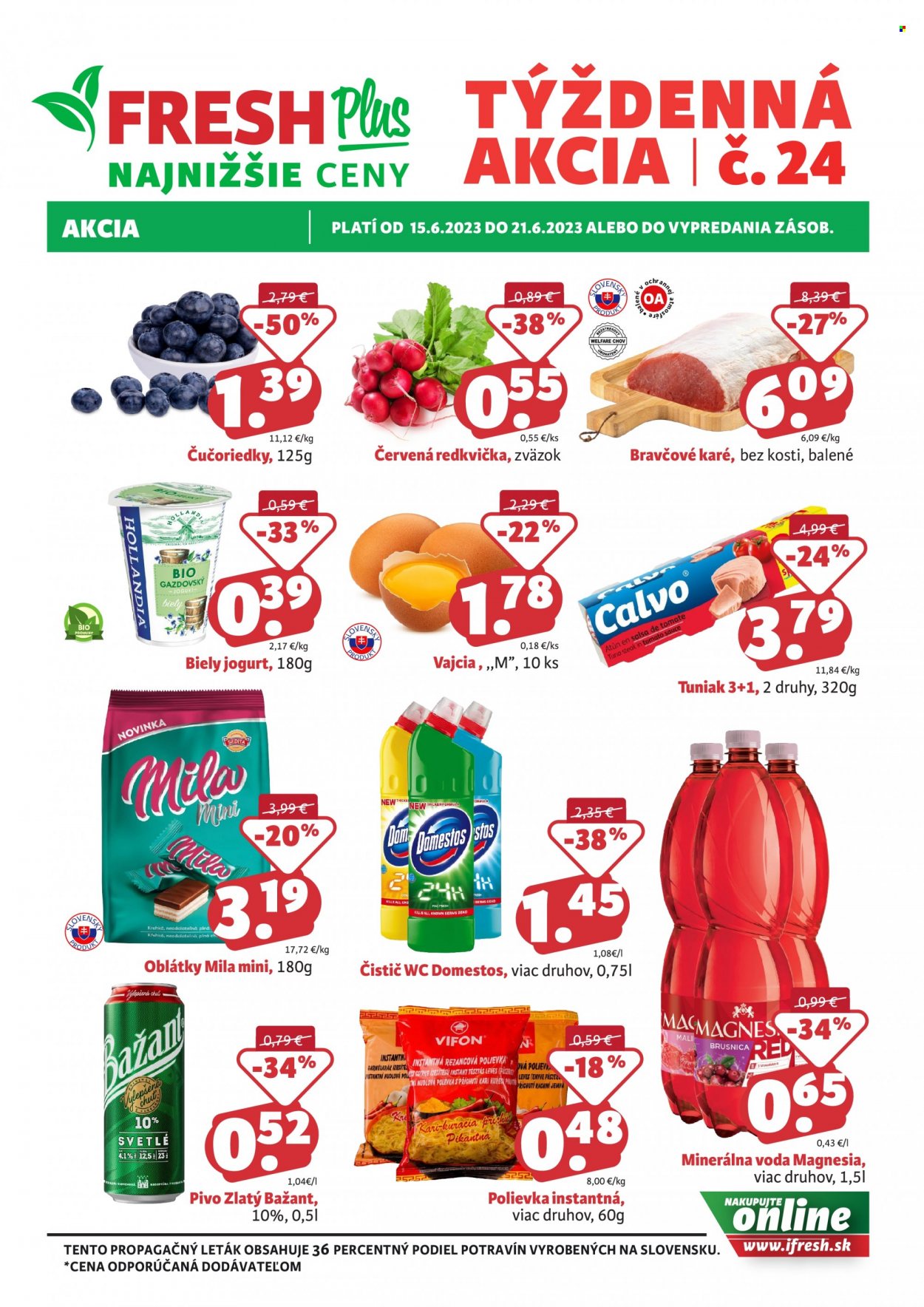 Leták FRESH - 15.6.2023 - 21.6.2023. Strana 1