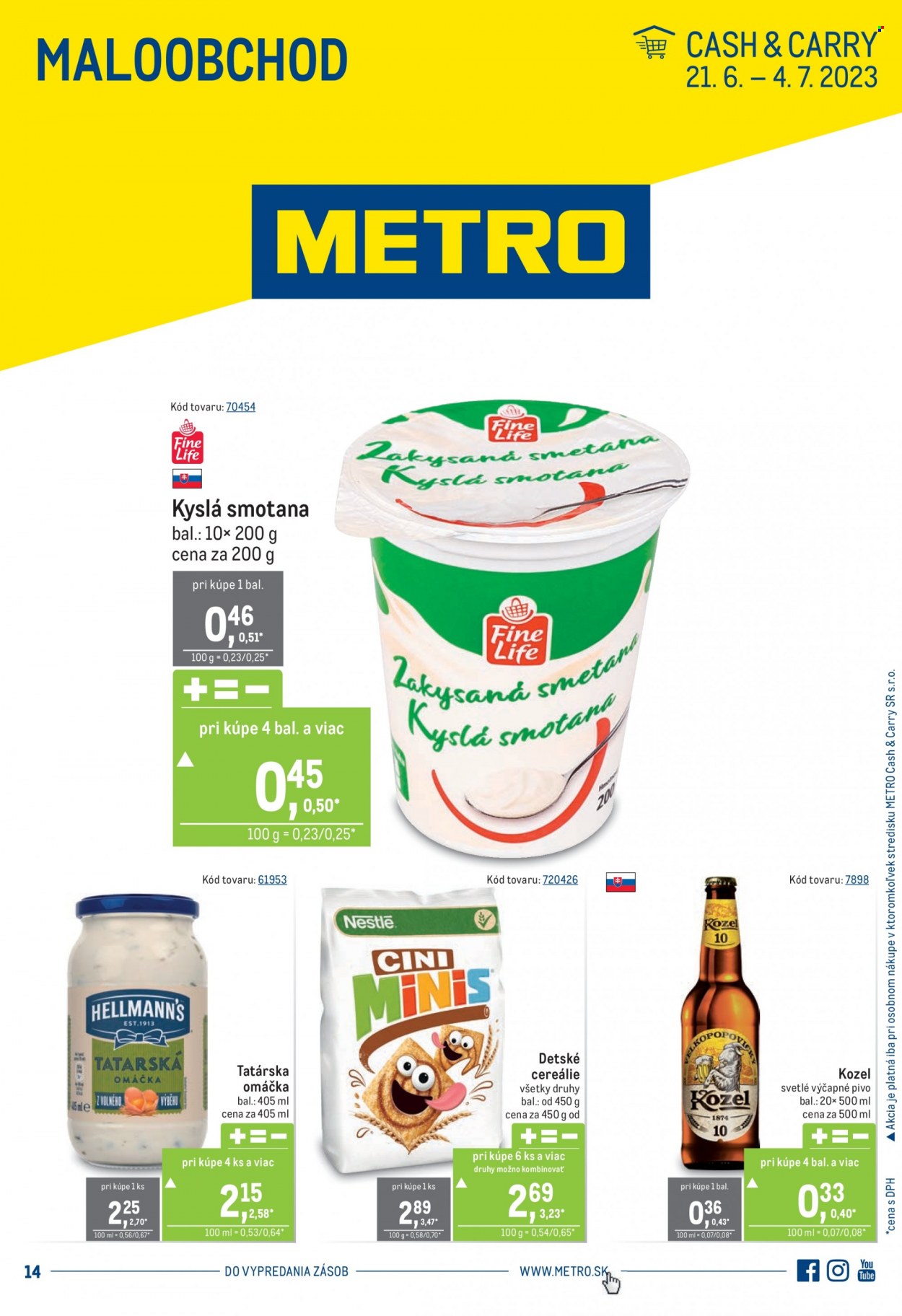Leták Metro - 21.6.2023 - 4.7.2023. Strana 1