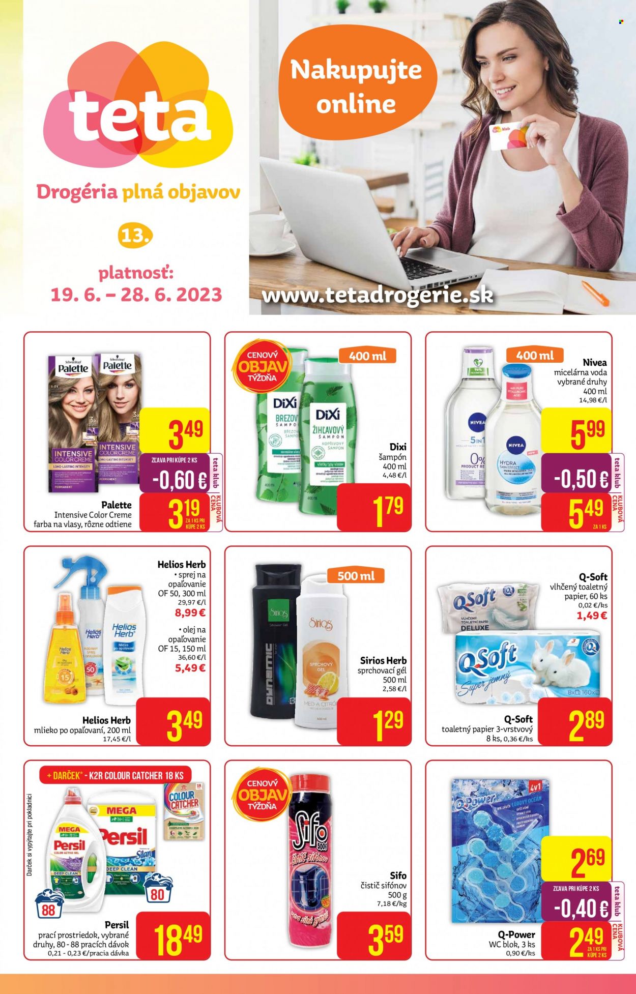 Leták Teta drogerie - 19.6.2023 - 28.6.2023. Strana 1