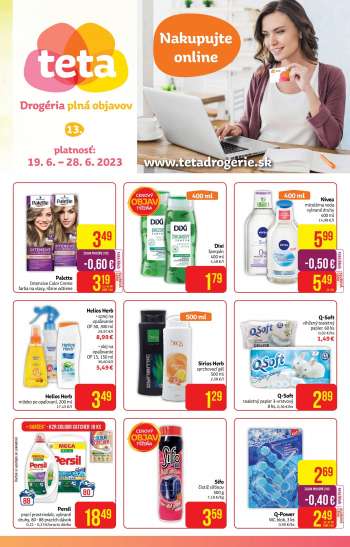 Leták Teta drogerie - 19.6.2023 - 28.6.2023.