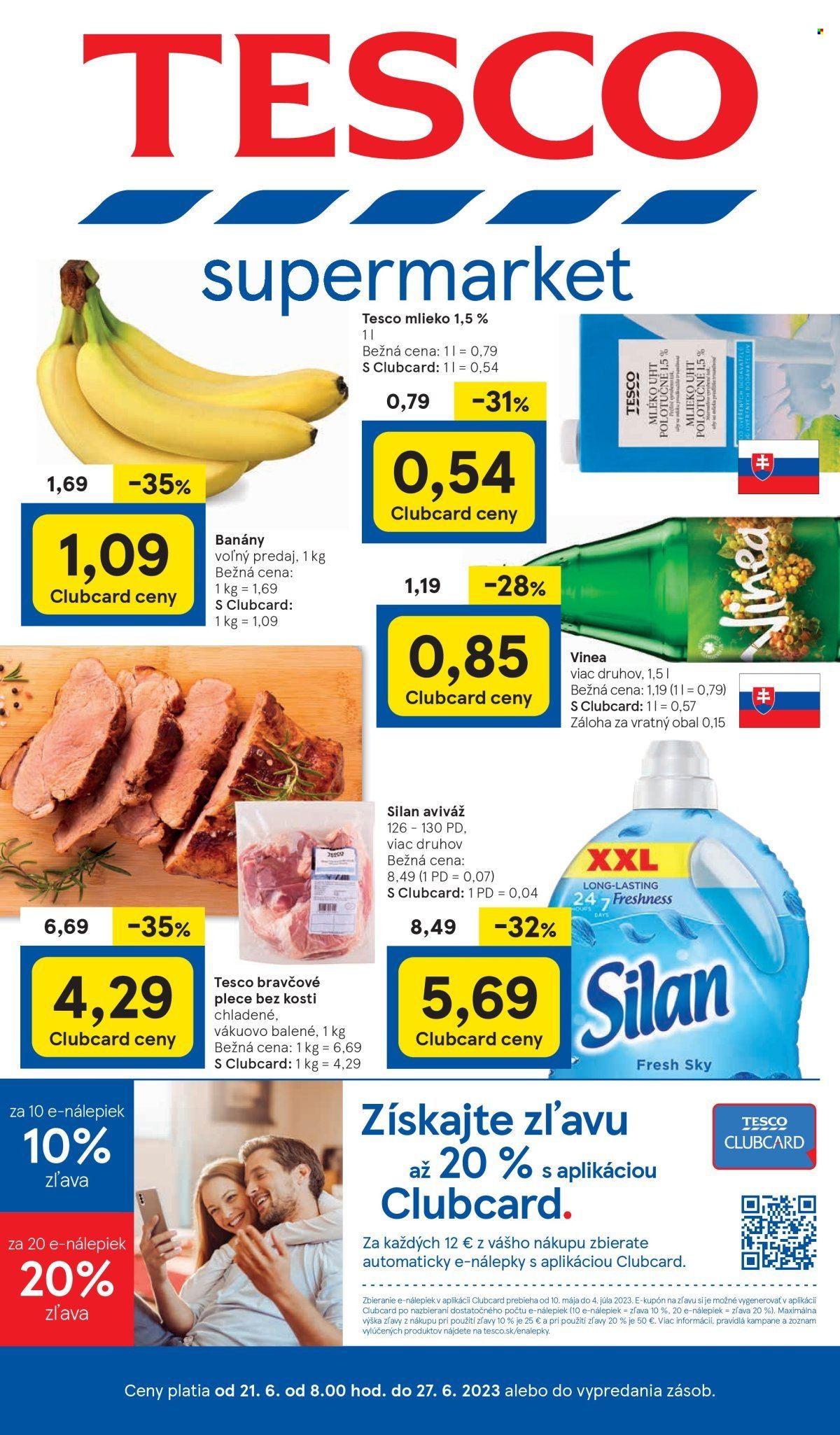 Leták TESCO supermarket - 21.6.2023 - 27.6.2023. Strana 1