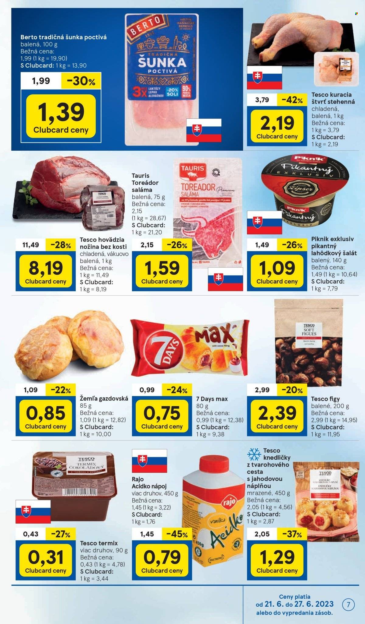 Leták TESCO supermarket - 21.6.2023 - 27.6.2023. Strana 7