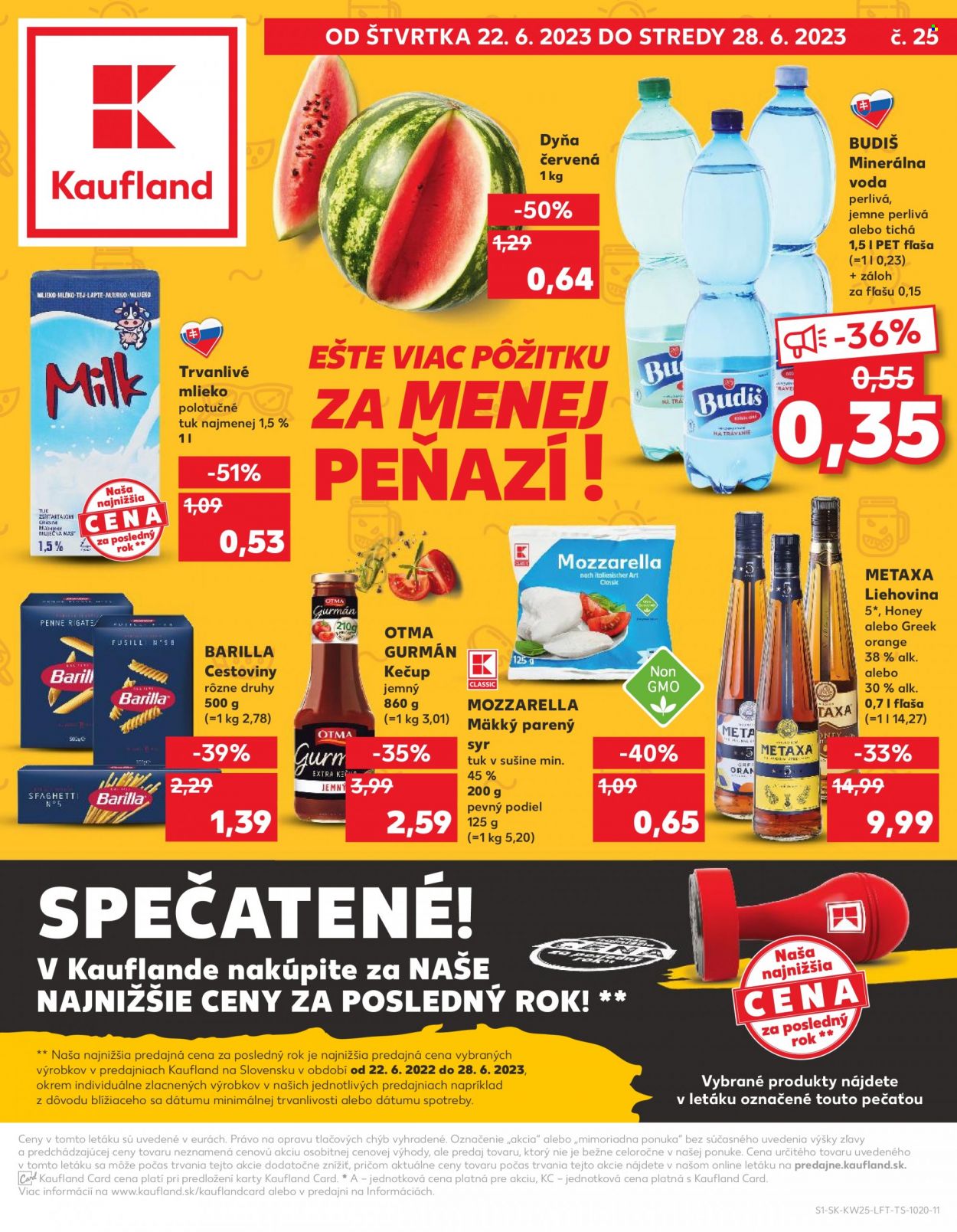 Leták Kaufland - 22.6.2023 - 28.6.2023. Strana 1