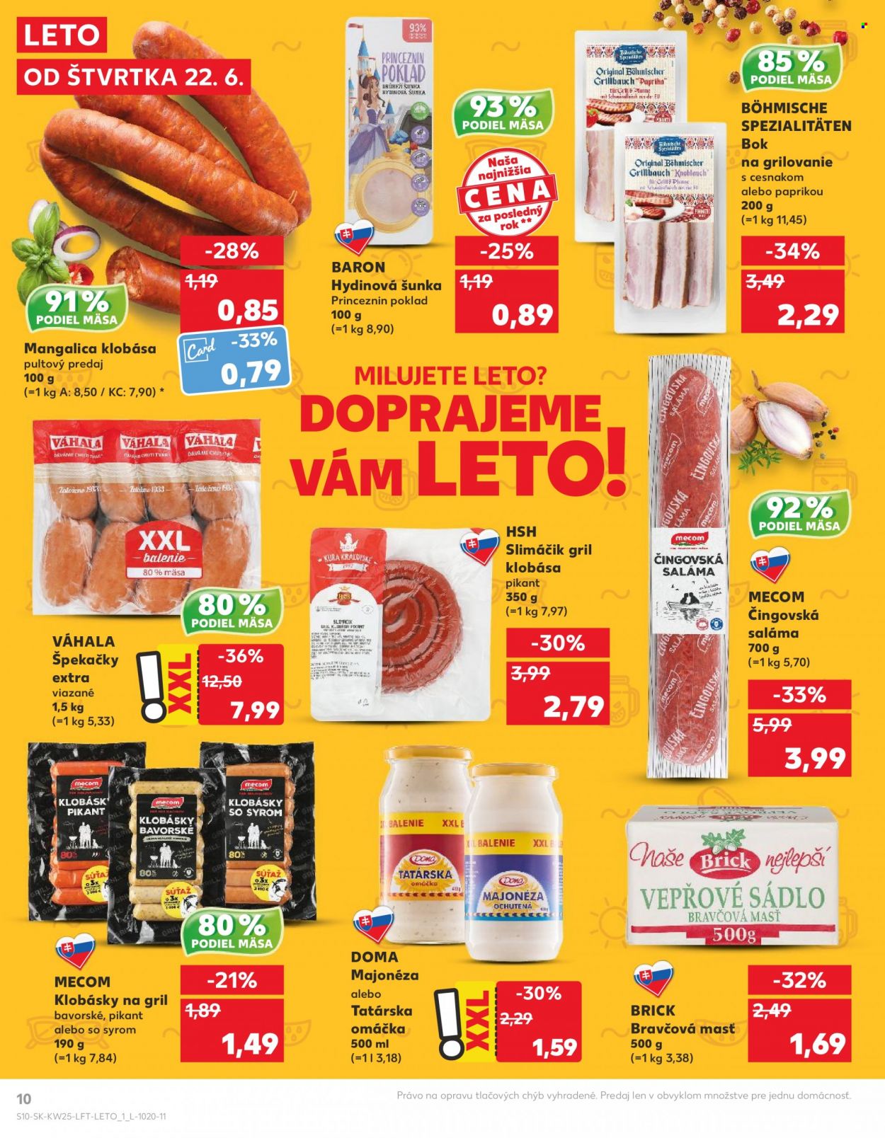 Leták Kaufland - 22.6.2023 - 28.6.2023. Strana 10