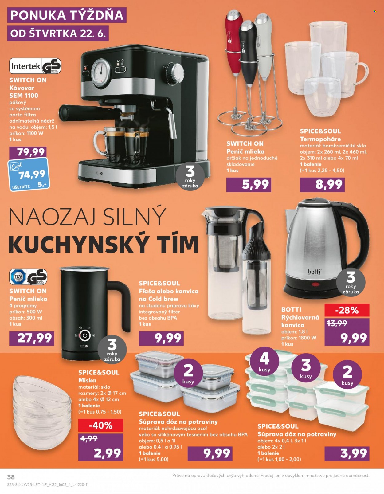 Leták Kaufland - 22.6.2023 - 28.6.2023. Strana 38