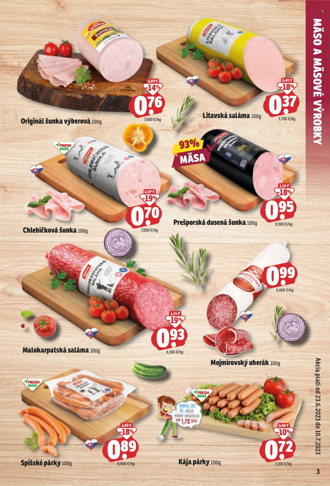 Leták FRESH - 23.6.2023 - 10.7.2023. Strana 3
