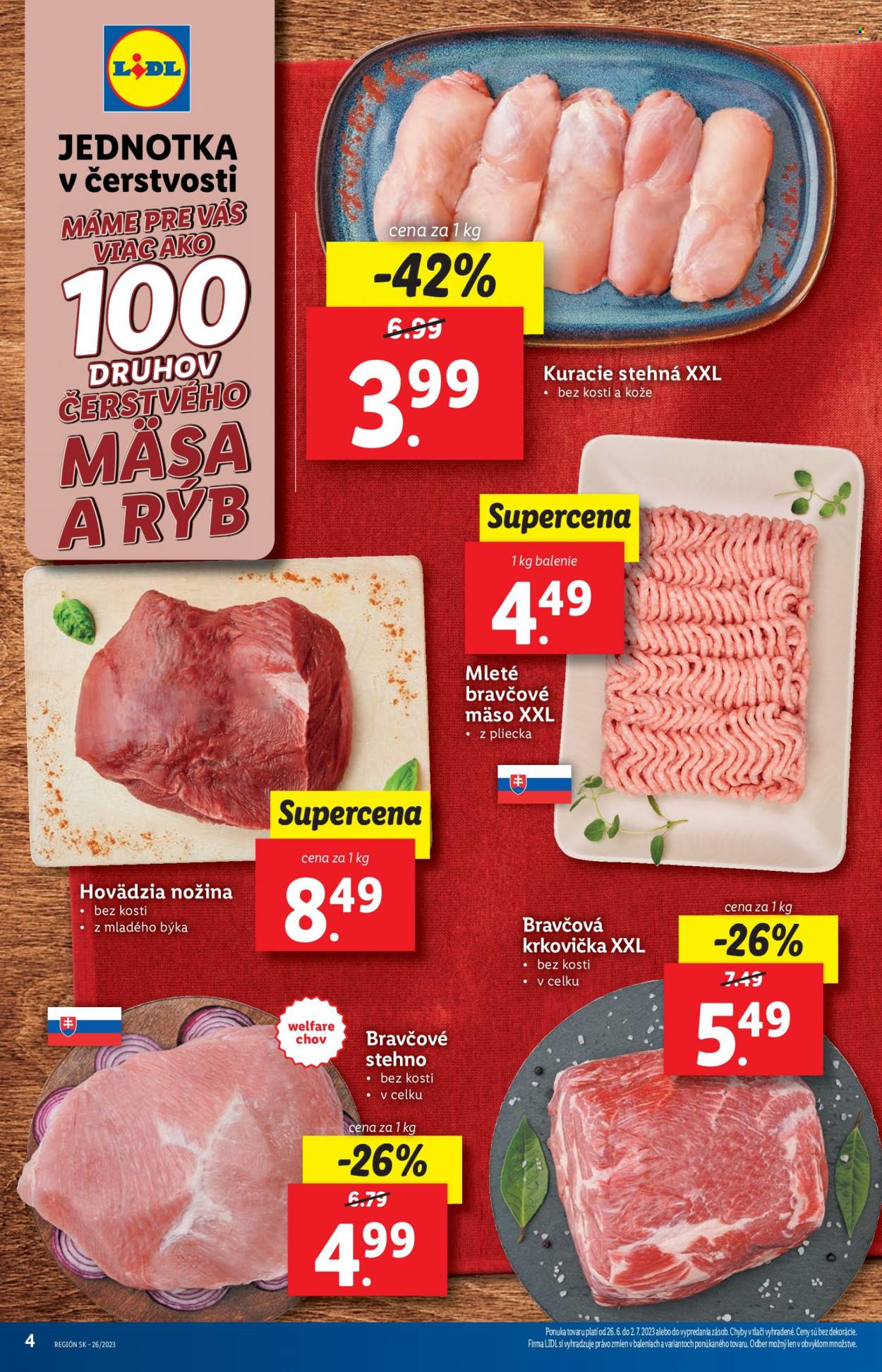 Leták Lidl - 26.6.2023 - 2.7.2023. Strana 4
