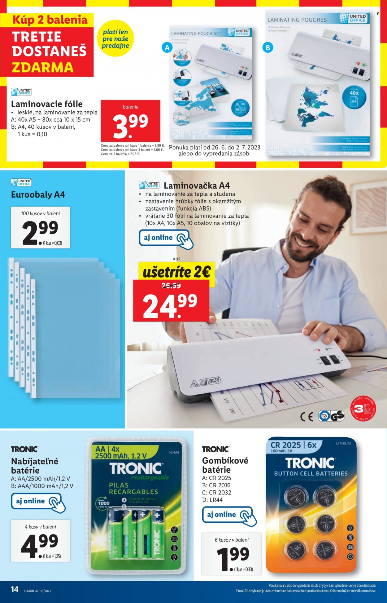 Leták Lidl - 26.6.2023 - 2.7.2023. Strana 14